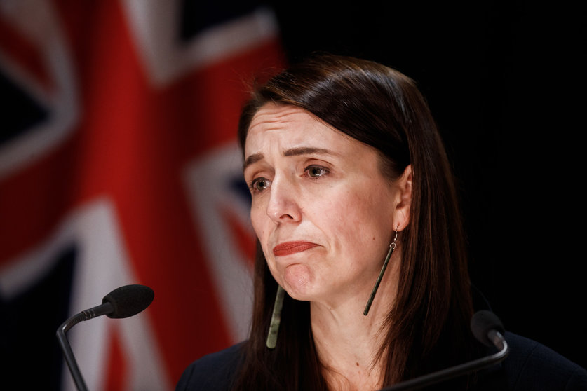 New Zealand Prime Minister Jacinda Ardern speaks during a press conference at New Zealand Parliament in Auckland. A Sri Lankan national injured six people at an Auckland supermarket on Friday in a terrorist attack. Photo: Robert Kitchin/STUFF POOL via AAP/dpa