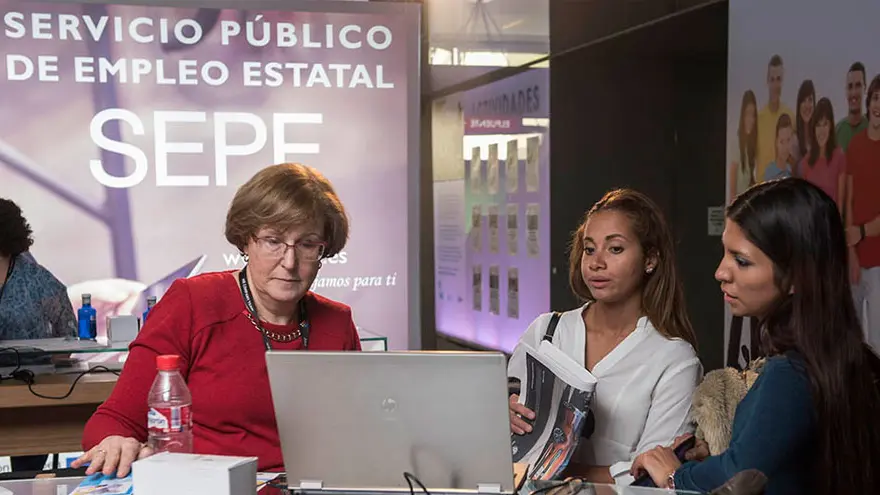 Participants in an edition of the JobMadrid Employment Fair. Photo: SEPE.