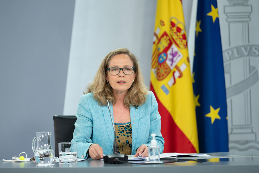 Minister of Finance, Nadia Calvino. Photo: La Moncloa/File photo.