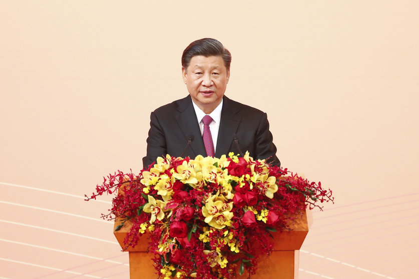 FILED - Chinese President Xi Jinping delivers a speech at a welcome banquet to mark the 20th anniversary of the transfer of sovereignty over Macau from Portugal to China. Photo: -/TPG via ZUMA Press/dpa