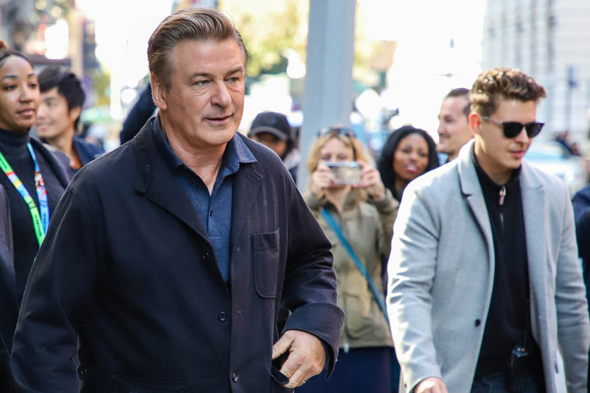 FILED - 21 October 2019, US, New York: American actor Alec Baldwin (L) is seen in New York's Soho neighborhood. The director of photography on a movie starring Alec Baldwin has been killed and the film's director injured, they were shot by a prop firearm that was discharged by Baldwin, who is also a producer on the film. Photo: Vanessa Carvalho/ZUMA Wire/dpa