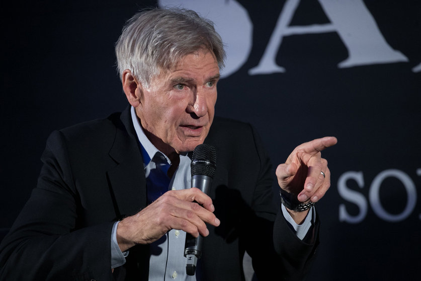 FILED - US actor Harrison Ford speaks during a press event to promote his new film "The Call of the Wild". Photo: -/El Universal via ZUMA Wire/dpa