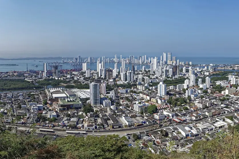 A view of the Colombian city of Cartagena, with the port in the background. Photo: Pixabay.