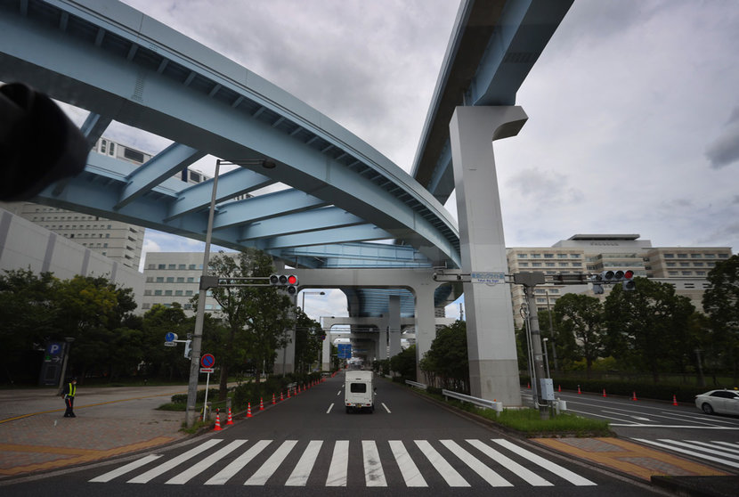 FILED - A route of the Tokyo elevated railway shown in this file shot from August 22, 2021. Photo: Karl-Josef Hildenbrand/dpa.