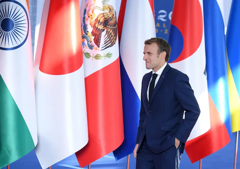 October 30, 2021, Roma, Italia: Politics.G20 Summit starts in Rome.In the pic: Emmanuel Macron (Credit Image: © LaPresse via ZUMA Press Photo: Lapresse/Pool Ansa/LaPresse via ZUMA Press/dpa.