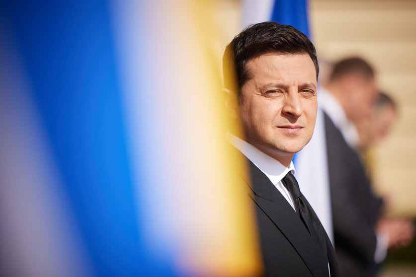 FILED - Ukrainian President Volodymyr Zelensky in October. On Friday, he said Moscow is planning a coup in in his country. Photo: -/Ukrainian Presideny /dpa - ATTENTION: editorial use only and only if the credit mentioned above is referenced in full.