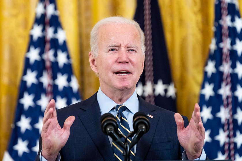 December 6, 2021, Washington, District of Columbia, USA: President JOE BIDEN speaking in the East Room of the White House about the Build Back Better Act and its impact on prescription drug costs. (Credit Image: © Michael Brochstein/ZUMA Press Wire Photo: Michael Brochstein/ZUMA Press Wire/dpa.