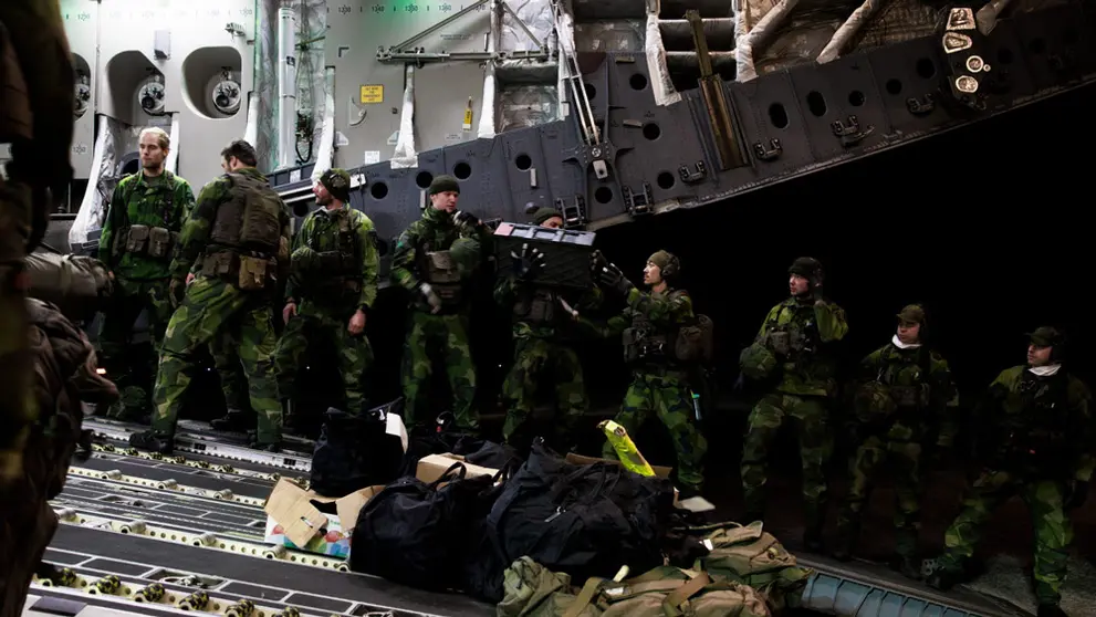 Image of the reinforcement military deployment on the Swedish island of Gotland. Photo: Emy Åklundh /Försvarsmakten/Swedish Armed Forces.