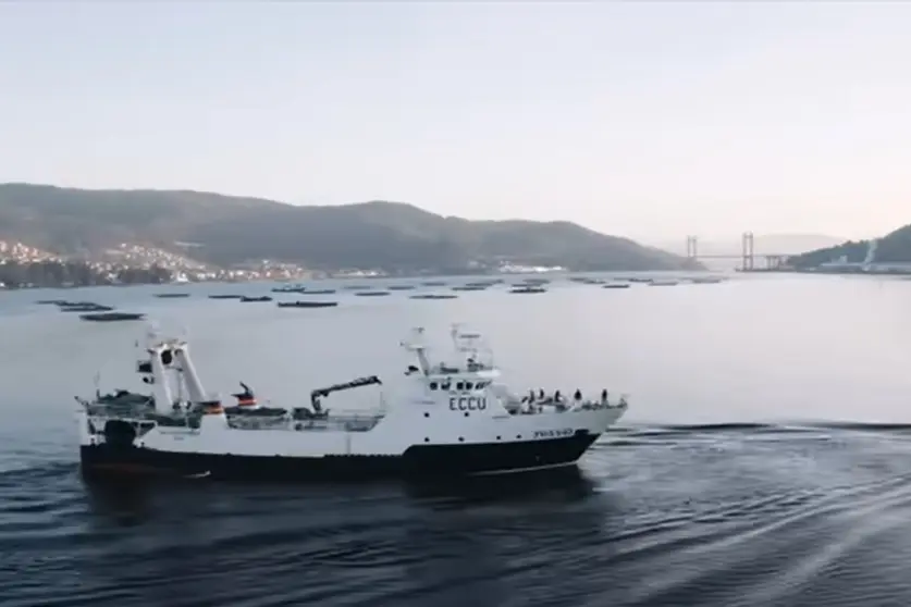 The Villa de Pitanxo ship, which has sunk off the Canadian coast. Image: Youtube screenshot.