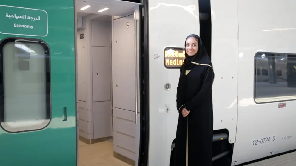 A Saudi employee of the high-speed rail line. Photo: Renfe.