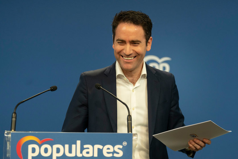 The general secretary of the PP Teodoro Garcia Egea resigned on Monday from the ranks of the Spanish conservatives. Photo: PP.