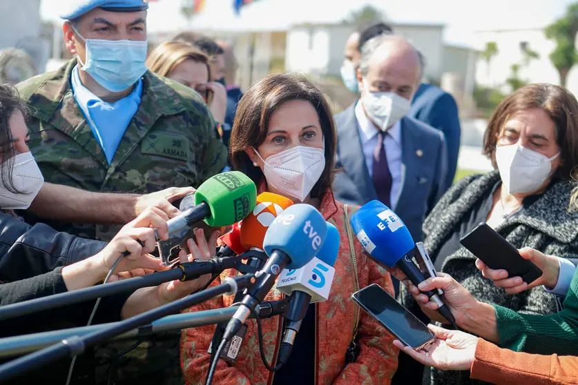 02/28/2022. Defense Minister Margarita Robles attended in Lebanon the inauguration of the head of the United Nations Interim Force Mission in Lebanon (UNIFIL). Photo: Ricardo Pérez/MDE.