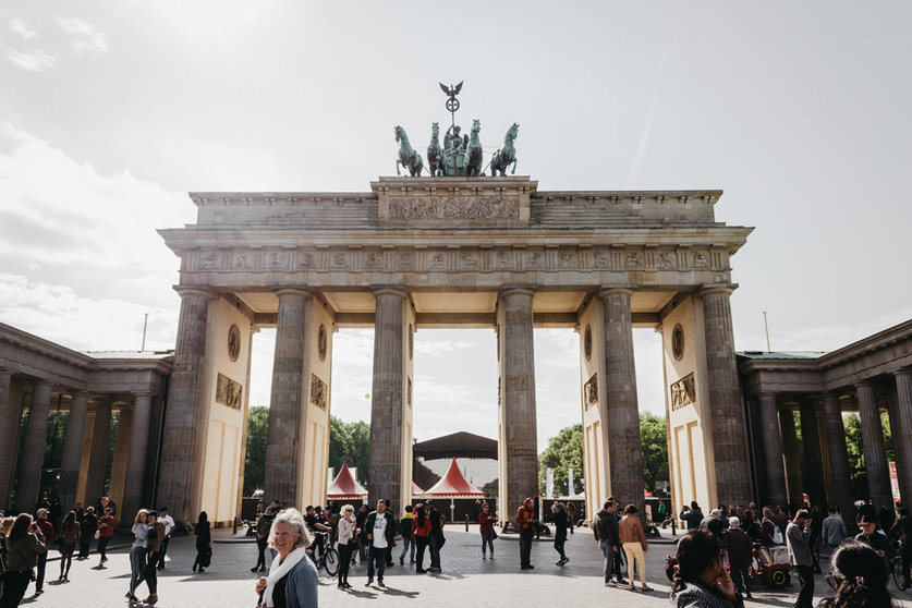 A general view of the Brandenburg Gate, in Berlin. Photo: Marius Serban via Unsplash.