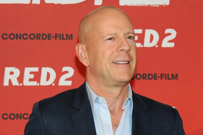 FILED - 24 July 2013, Munich: US actor Bruce Willis poses during a photocall for his new film 'R.E.D.2' at Hotel Manadrin Oriental in Munich. Willis is suffering from a medical condition that is affecting his cognitive abilities and will be taking a break from acting, his family shared Wednesday. Photo: picture alliance / dpa.