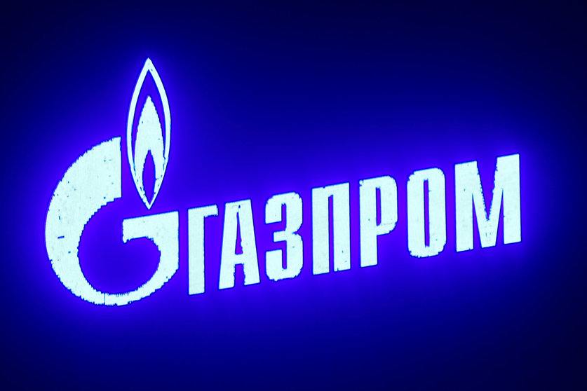 FILED - 08 March 2022, Russia, Saint Petersburg: The logo of energy company Gazprom is seen on a plant of the Russian state-owned company in Saint Petersburg. Russia's Gazprom has resumed gas exports to China via the Power of Siberia pipeline, after scheduled maintenance. Photo: Stringer/dpa.