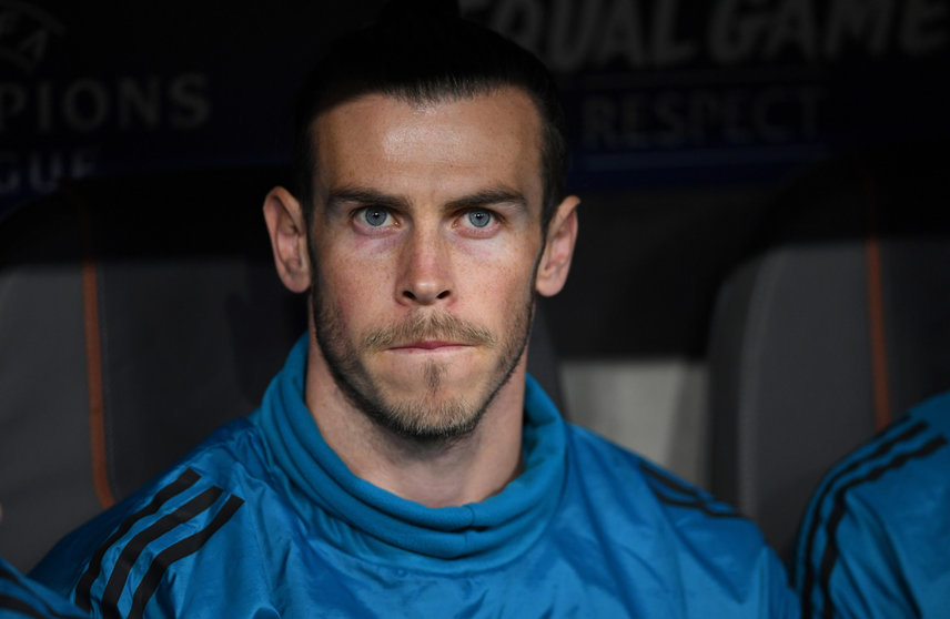 FILED - 25 April 2018, Bavaria, Munich: Real Madrid's Gareth Bale is seen on the bench during the UEFA Champions League semi-final first leg soccer match between Bayern Munich and Real Madrid at the Allianz Arena. Photo: Andreas Gebert/dpa.