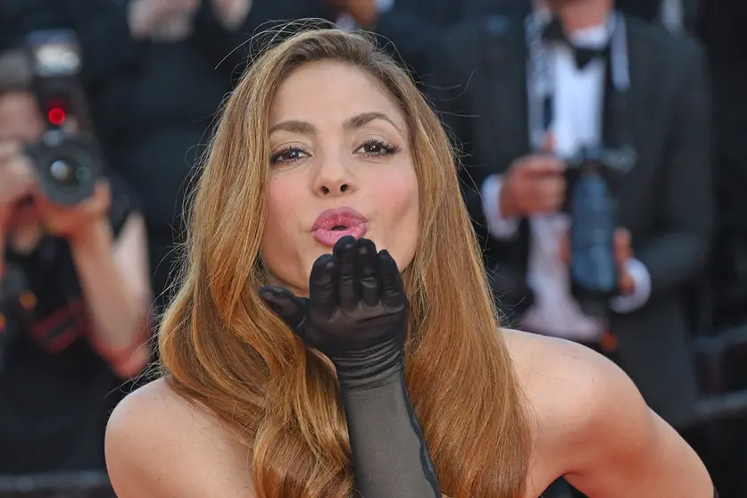 25 May 2022, France, Cannes: Colombian singer Shakira attends the Elvis premiere during the 75th Cannes Film Festival. Photo: Doug Peters/PA Wire/dpa.