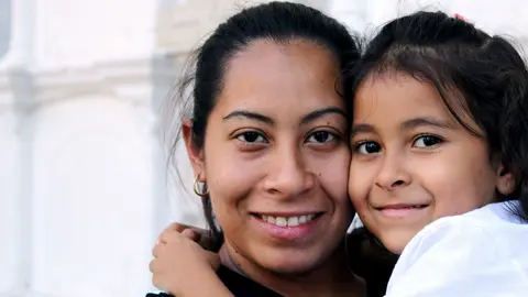 Mother child family by Jhon David