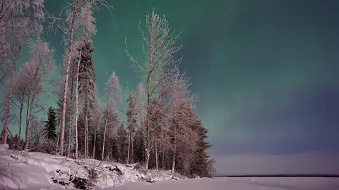 Aurora borealis in Lapland by Vincent Guth