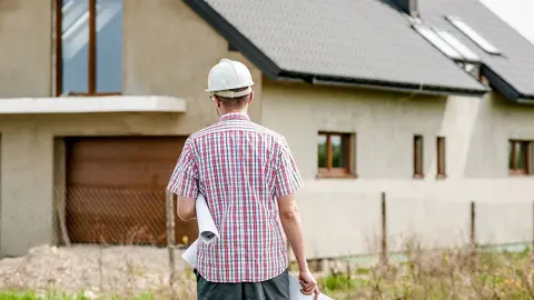 Building house architect worker construction
