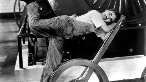 Chaplin Modern Times by Public Domain