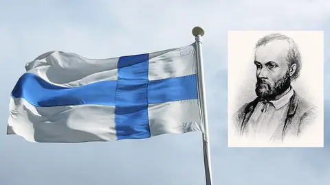 Flag-Finland-Aleksis-Kivi