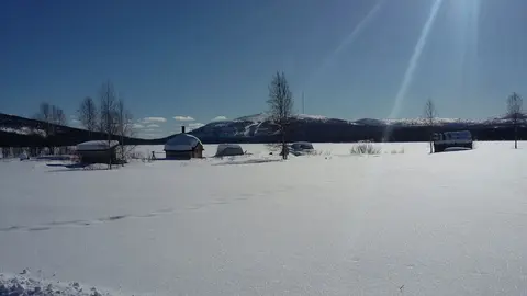 Lapland village snow cold by Eric Lipchis