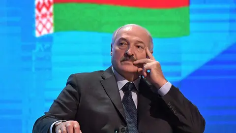 FILED - 12 October 2018, Belarus, Mogilev: Belarusian President Alexander Lukashenko attends the plenary session of the Fifth Forum of Russian and Belarusian Regions. Lukashenko told his countrypeople he would make sure there would be no civil-war-like situation in Belarus as he cast his ballot in Sunday's presidential election. Photo: Kremlin/dpa.