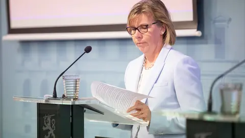 Minister of Justice Anna-Maija Henriksson. Photo: Lauri Heikkinen/Vnk.
