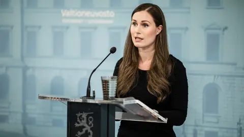 Prime Minister Sanna Marin speaking at a press conference on 3 September. Photo: Laura Kotila/Vnk/File Photo.