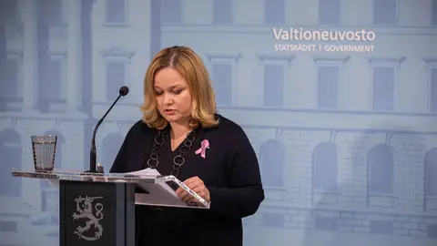 Minister of Family Affairs and Social Services, Krista Kiuru. Photo: Jussi Toivanen/Vnk.