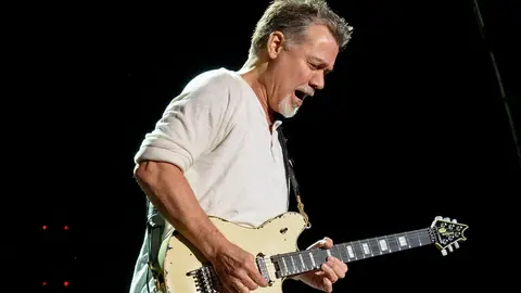 FILED - 07 August 2015, Canada, Toronto: Eddie Van Halen performs on stage during a concert by the Van Halen band at the Canadian Amphitheatre. Eddie Van Halen died on Tuesday at the age of 65, his son announced. Photo: Igor Vidyashev/dpa.