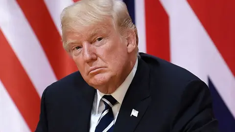 FILED - 07 July 2017, Hamburg: US President Donald Trump attends a meeting on the sidelines of the G20 summit. Trump and his wife, First Lady Melania, have tested positive for the coronavirus and will quarantine, he wrote on Twitter early on Friday. Photo: Bernd von Jutrczenka/dpa.