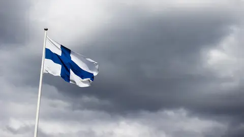 A Finnish flag. Photo: Baptiste Valthier from Pexels.