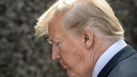 FILED - 09 June 2018, Canada, La Malbaie: US President Donald Trump leaves the G7 Summit location after a press conference. US Democratic candidate Joe Biden has won enough electoral votes to be declared the winner of the US presidential election, beating President Donald Trump, the Associated Press news agency, CNN, ABC and other news networks are projecting. Photo: Michael Kappeler/dpa