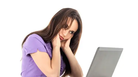 Woman-girl-work-laptop-fatigue-stress