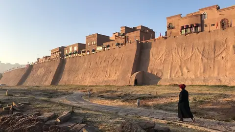 FILED - The old town in the western Chinese city of Kashgar in the Tarim Basin region of Southern Xinjiang Photo: Simina Mistrenau/dpa.