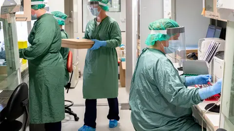 Health workers in Helsinki region. Photo: @HUS.