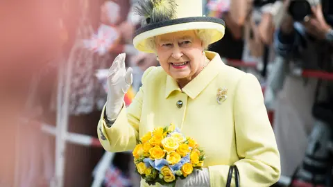 FILED - Queen Elizabeth II in Berlin, Germany, on June 26, 2015. Photo: Gregor Fischer/dpa