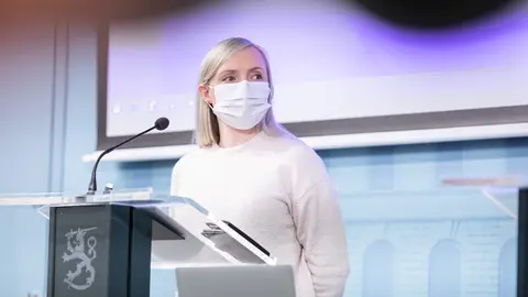 Minister of the Interior Maria Ohisalo. Photo: Lauri Heikkinen/Vnk.