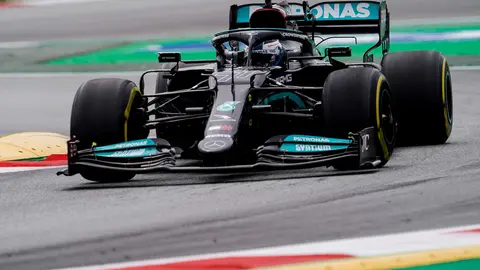 09 May 2021, Spain, Montmelo: Finnish Formula One driver Valtteri Bottas of Mercedes-AMG Team, competes in the 2021 Spanish Formula One Grand Prix at the Barcelona Catalunya Circuit in Montmelo. Photo: James Gasperotti/ZUMA Wire/dpa