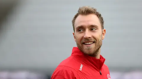FILED - File photo dated 08-09-2018 of Denmark's Christian Eriksen during a training session at Ceres Park, Aarhus. Issue date: Saturday June 12, 2021. Photo: Tim Goode/PA Wire/dpa.