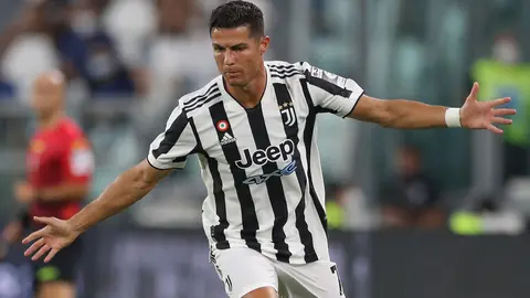 FILED - Juventus' Cristiano Ronaldo reacts during the pre-season friendly soccer match between Juventus FC and Atalanta BC at Allianz Stadium. Photo: Jonathan Moscrop/CSM via ZUMA Wire/dpa