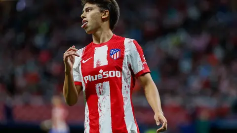 15 September 2021, Spain, Madrid: Atletico Madrid's Joao Felix reacts during the UEFA Champions League group B soccer match between Atletico de Madrid and FC Porto at Wanda Metropolitano. Photo: -/DAX via ZUMA Press Wire/dpa