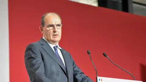 06 September 2021, France, Lyon: French Prime Minister Jean Castex delivers a speech during the opening of the Global Industry trade show. Photo: Laurent Coust/SOPA Images via ZUMA Press Wire/dpa