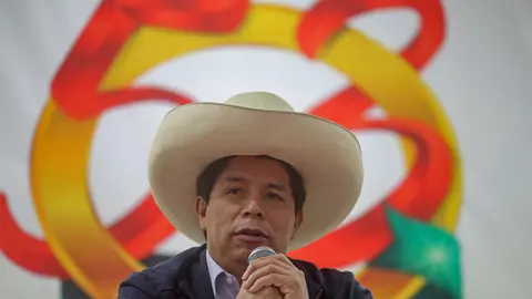 FILED - Pedro Castillo, president of Peru, participates in the ceremony marking the 53rd anniversary of the Social Protection and Assistance Fund (CPAS). Photo: Alberto Orbegoso/Presidencia Peru/dpa - ACHTUNG: Nur zur redaktionellen Verwendung und nur mit vollständiger Nennung des vorstehenden Credits