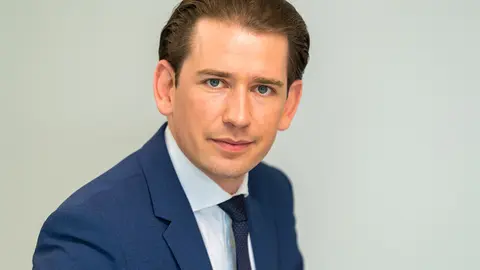 FILED - Austrian Chancellor Sebastian Kurz photographed during an interview with dpa on the Bavaria Studio film lot near Munich on May 11, 2021. Photo: Peter Kneffel/dpa