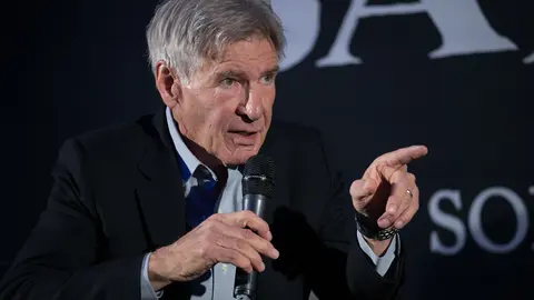 FILED - US actor Harrison Ford speaks during a press event to promote his new film "The Call of the Wild". Photo: -/El Universal via ZUMA Wire/dpa