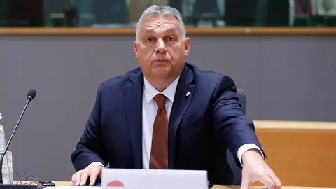 HANDOUT - 22 October 2021, Belgium, Brussels: Hungarian Prime Minister Viktor Orban attends the European Union summit at The European Council. Photo: Mario Salerno/European Council/dpa - ATTENTION: editorial use only and only if the credit mentioned above is referenced in full
