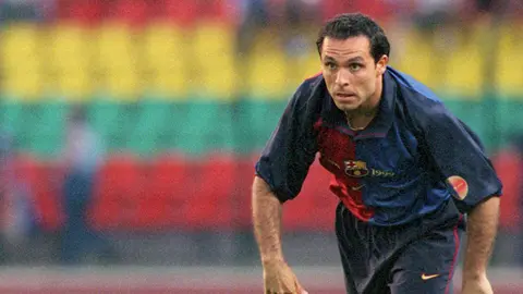 FILED - File photo of former Barcelona defender Sergi Barjuan who has been appointed caretaker coach at the club. Photo: Andreas Gebhard/dpa